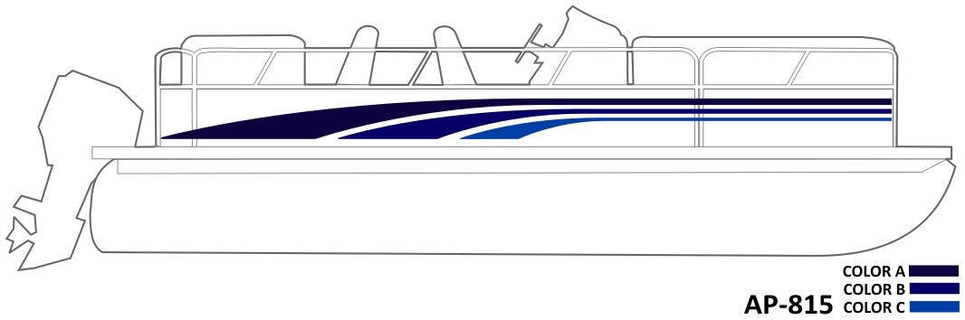 AP-815 - 3 Color Vinyl Boat Graphics Kit