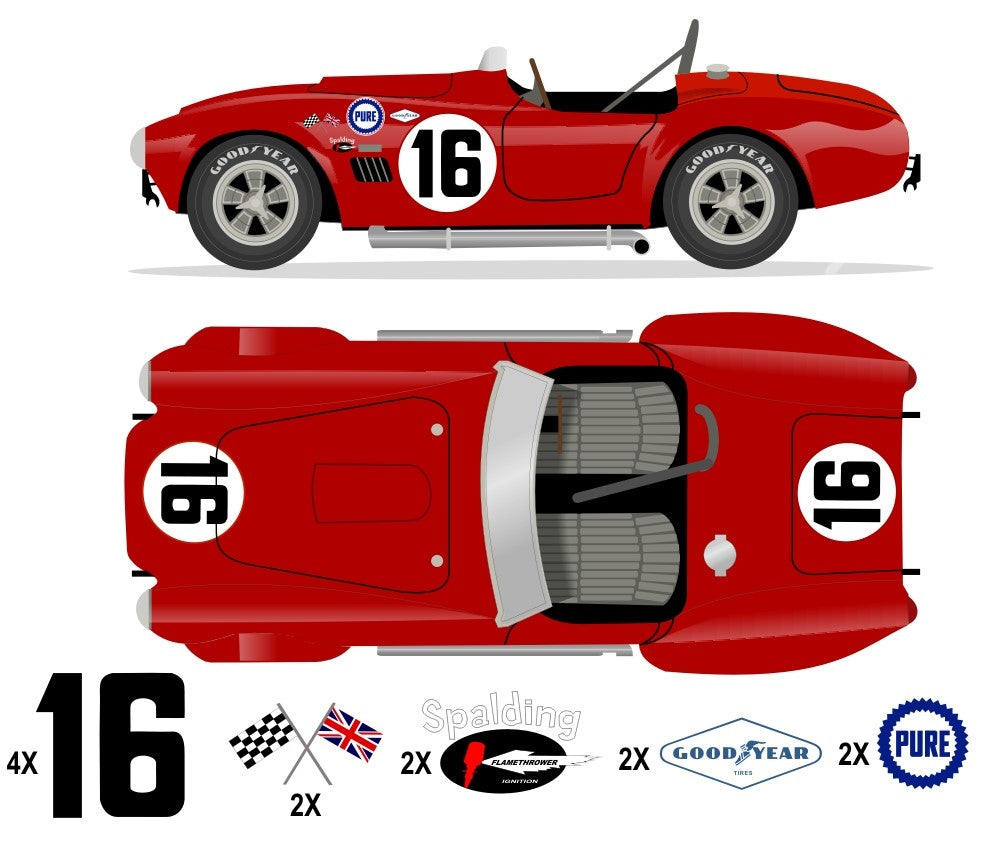1963 289 COBRA - 12HR Sebring No 16 Kit