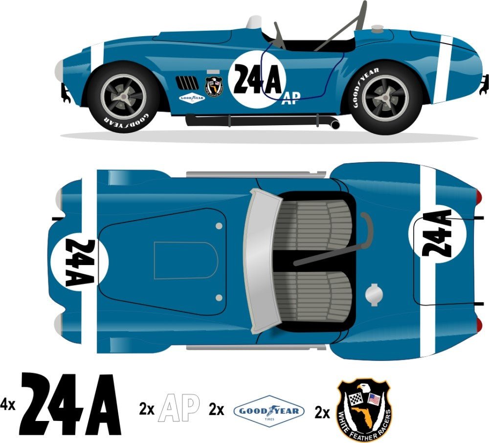 1964 289 COBRA - Shelby No 24A Livery Kit - Raceline Digital
