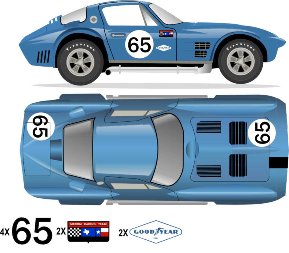 1963 GRAND SPORT COUPE - Nassau Speedweek - Hall 1963 No 65 Kit