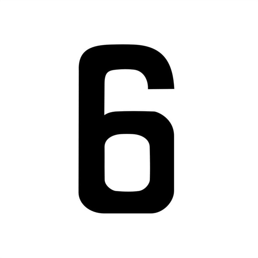 Race Number Decal - 1969 Gulf No 6 - Raceline Digital
