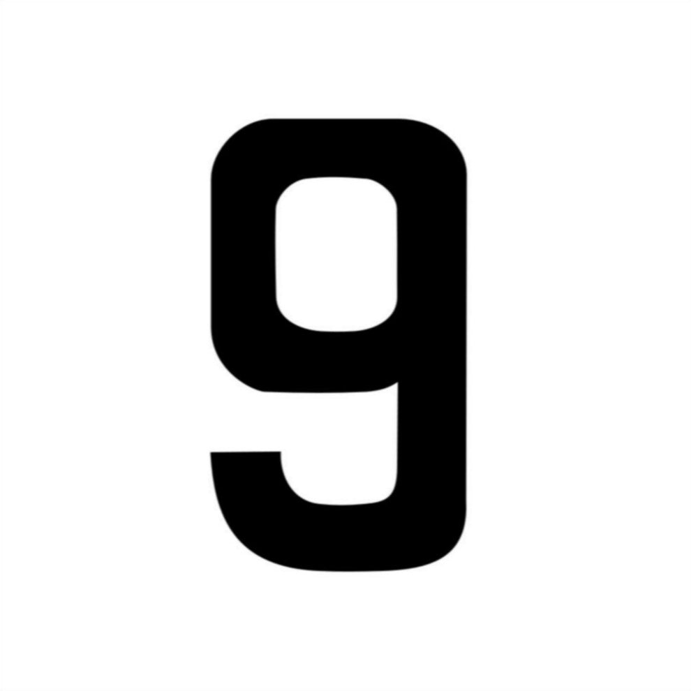 Race Number Decal - 1968 Gulf No 9 - Raceline Digital