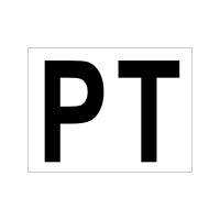 "PT" Class Decal Set - 5.25 Inches x 4 Inches - Raceline Digital