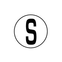 "S" Class Marking Decal Set - 7 Inches (Round) - Raceline Digital