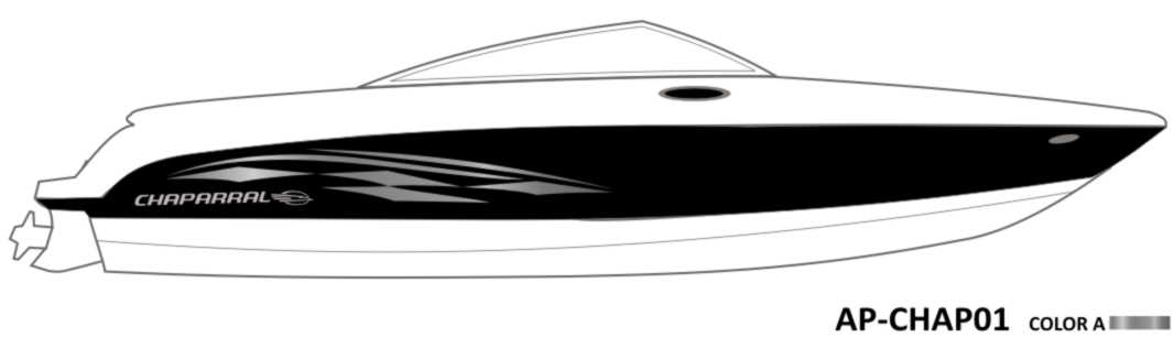 AP-CHAP01 - Chaparral 1 Color Vinyl Boat Graphics Kit