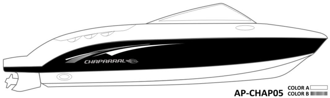 AP-CHAP05 - Chaparral 2 Color Vinyl Boat Graphics Kit – Raceline Digital
