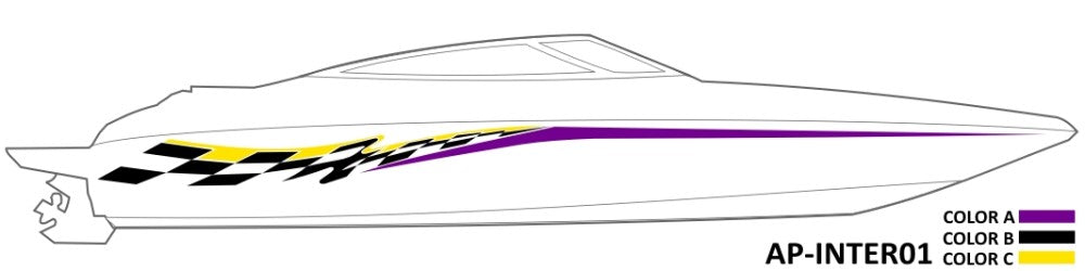 Racing Flag Designer Boat Graphics Decals 