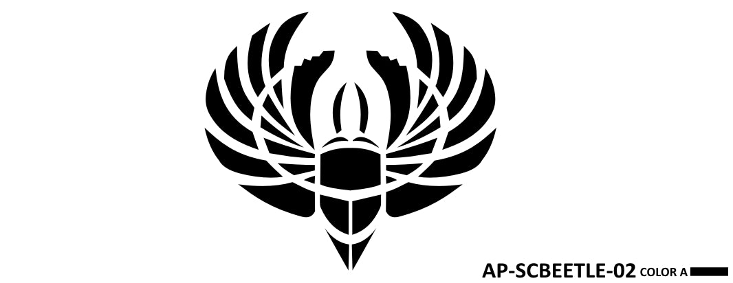 AP-SCBEETLE-02 - Scarab Beetle 1 Color Vinyl Logo