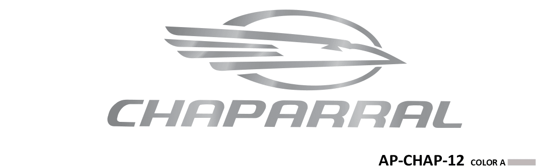 AP-CHAP-12 - Chaparral Series 1 Color Vinyl Chaparral Logo - Raceline Digital