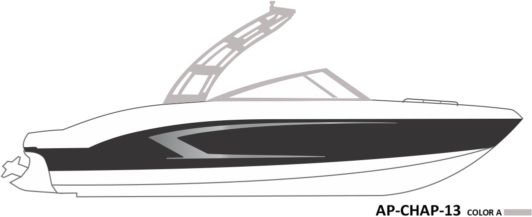 AP-CHAP-13 - Chaparral Series 1 Color Vinyl Boat Graphics Kit
