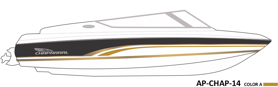AP-CHAP-14 - Chaparral Series 1 Color Vinyl Boat Graphics Kit