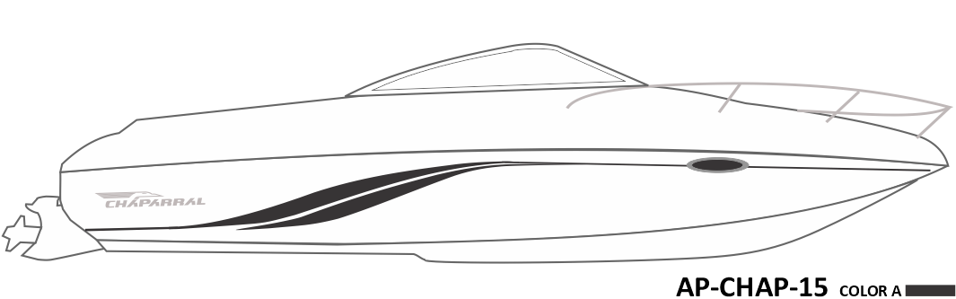AP-CHAP-15 - Chaparral Series 1 Color Vinyl Boat Graphics Kit