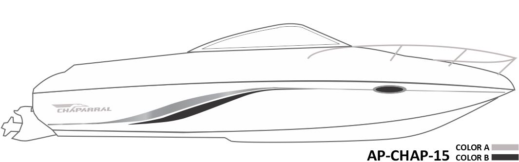 AP-CHAP-15 - Chaparral Series 2 Color Vinyl Boat Graphics Kit