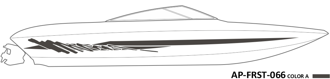 AP-FRST-066 - Freestyle Series 1 Color Vinyl Boat Graphics Kit