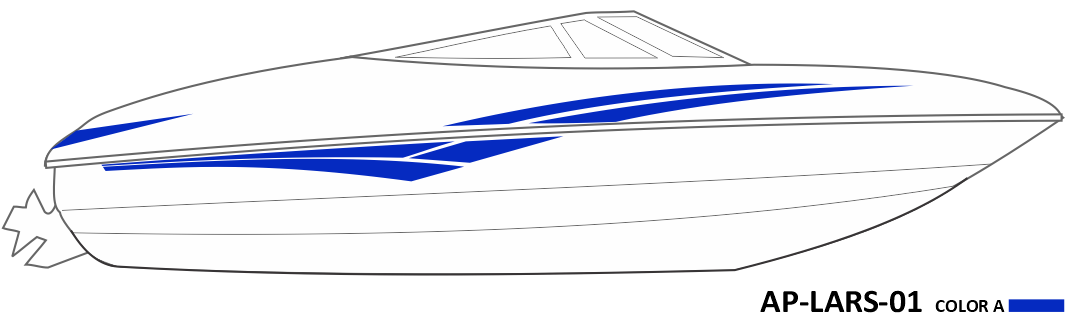 AP-LARS-01 - Larson Series 1 Color Vinyl Boat Graphics Kit