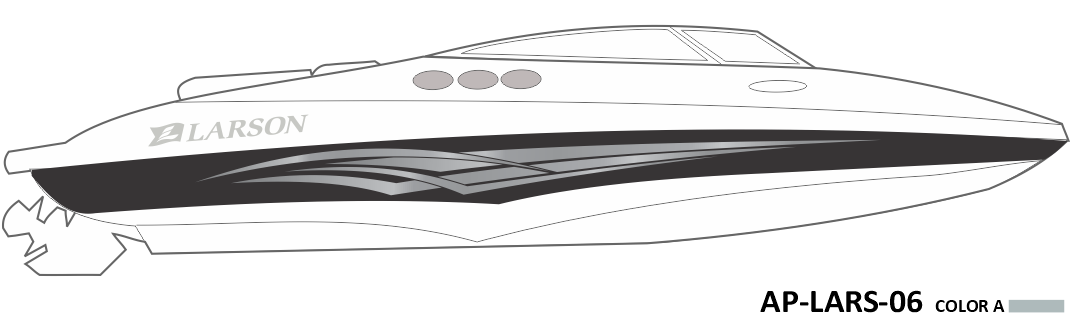 AP-LARS-06 - Larson Series 1 Color Vinyl Boat Graphics Kit