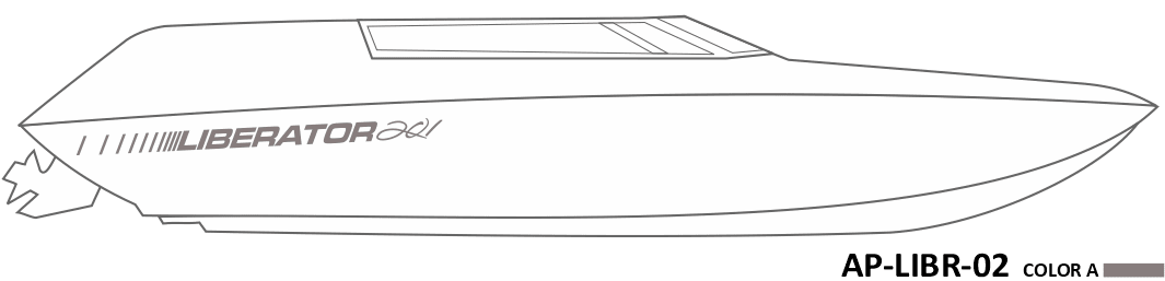 AP-LIBR-02 - Four Winns Series Liberator 1 Color Vinyl Boat Graphic Kit - Raceline Digital