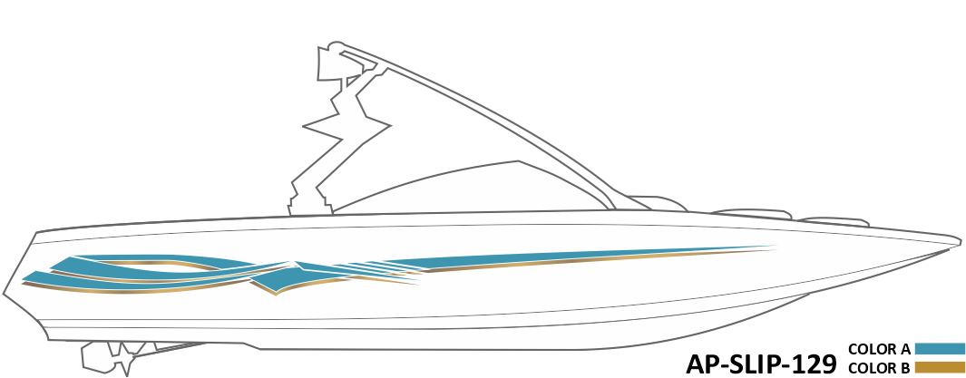 AP-SLIP-129 - Slipstream Series 2 Color Vinyl Boat Graphics Kit