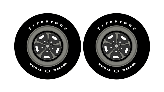 Stencil Set - 17 Inch Wheel Firestone Wide Oval - Raceline Digital