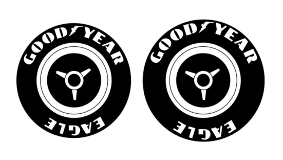 Stencil Set - 15 Inch Wheel Good Year Extra-Large 'Billboard'