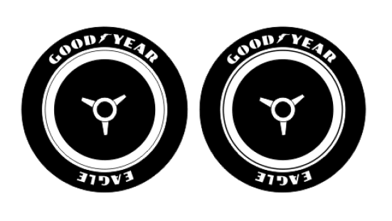 Stencil Set - 17 Inch Wheel Good Year Large 'Billboard' - Raceline Digital