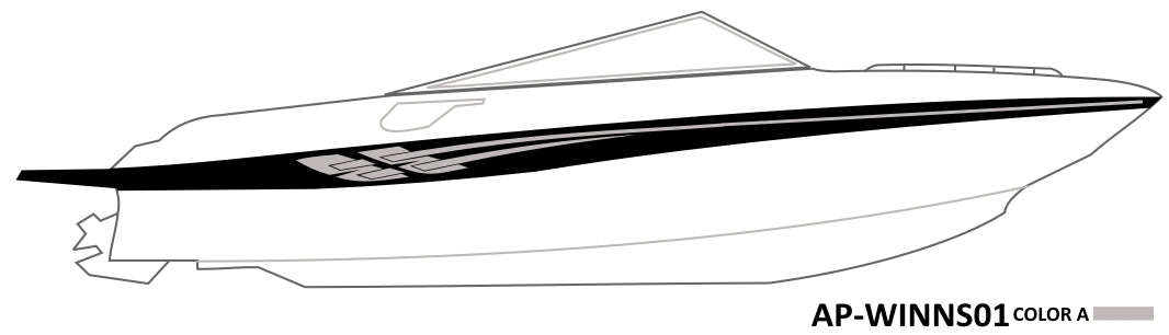 AP-WINNS01 - Four Winns 1 Color Vinyl Boat Graphics Kit