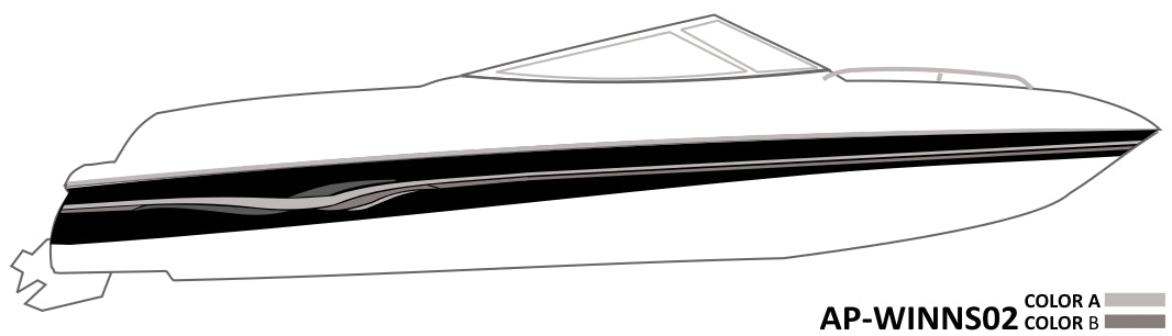 AP-WINNS02 - Four Winns 2 Color Vinyl Boat Graphics Kit