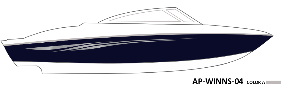 AP-WINNS-04 - Four Winns Series 1 Color Vinyl Boat Graphics Kit - Raceline Digital