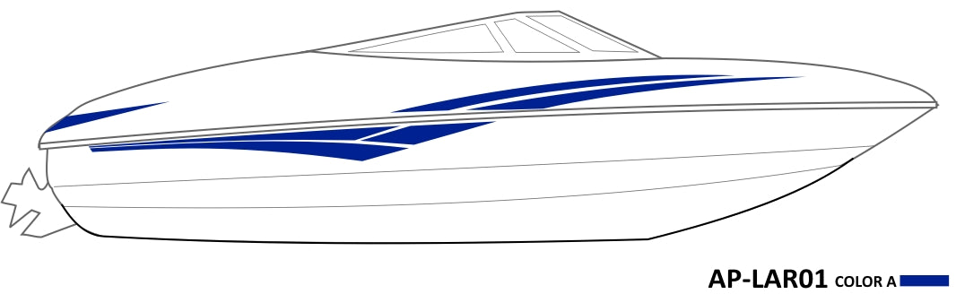 AP-LAR01 - Larson 1 Color Vinyl Boat Graphics Kit