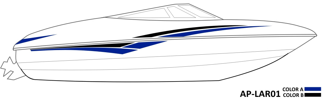 AP-LAR01 - Larson 2 Color Vinyl Boat Graphics Kit