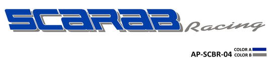 AP-SCBR-04 - Scarab Racing 2 Color Vinyl Logo
