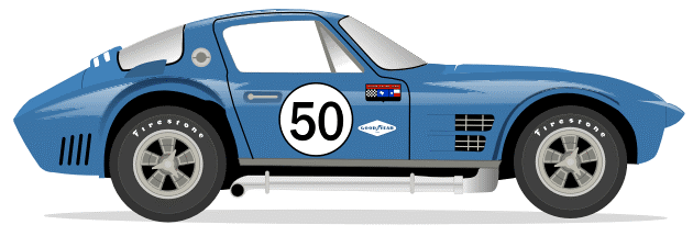 1963 GRAND SPORT COUPE - Nassau Speedweek - R Penske 1963 No 50 Kit