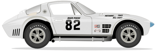 1964 GRAND SPORT COUPE - Light-Lightweight - Road America 500 1964 No 82 Kit