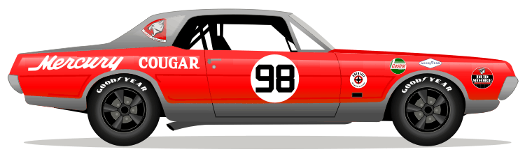 1967 Trans Am Cougar XR 7 Bud Moore No 98 Kit