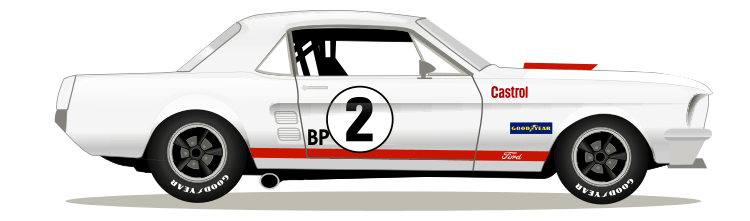 1967 Trans Am Mustang - Shelby Trans Am Team Car No 2 Kit