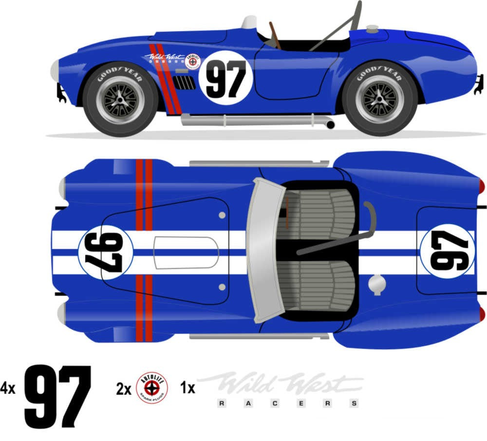 1962 COBRA 289 FIA Roadster No 97 Kit