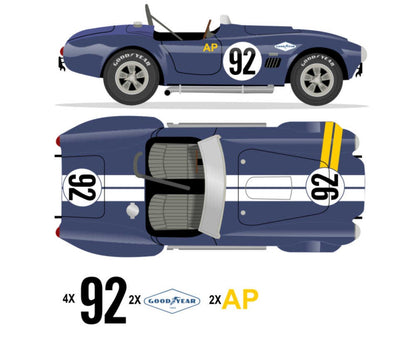 1965 427 COBRA - SCCA National Race 1966 No 92 Kit