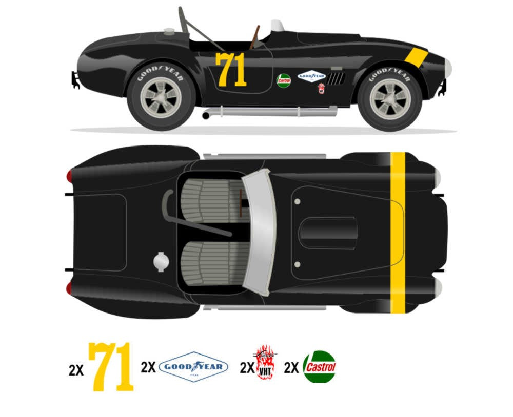 1965 427 COBRA - SCCA National Race 1966 No 71 Kit