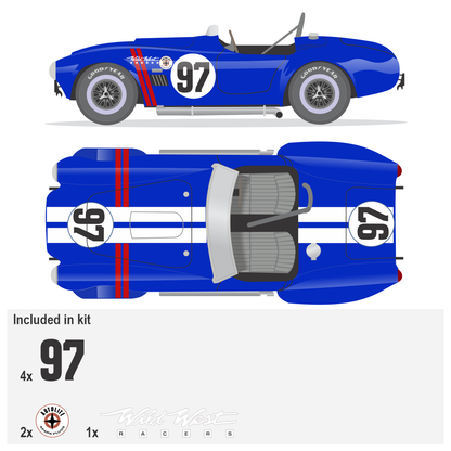 1962 COBRA 289 FIA Roadster No 97 Livery Kit
