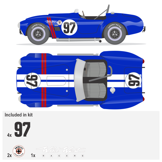 1962 COBRA 289 FIA Roadster No 97 Livery Kit