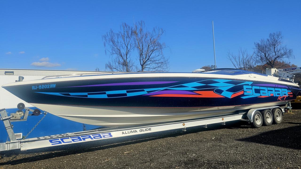 AP-SCARAB-12 - Scarab Series 2 Color Vinyl Boat Graphics Kit