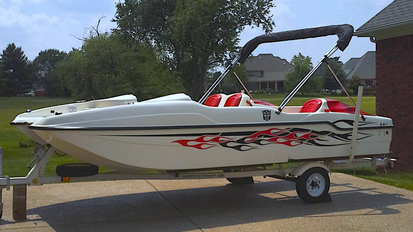 AP-FIRE-189 - Firestorm Series 2 Color Vinyl Boat Graphics Kit