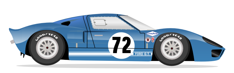 GT40 MK I GT/104 Daytona Continental 1965 No 72 Kit