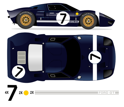 GT40 MK I LeMans 1965 - P1004 No 7 Kit