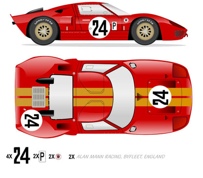 GT40 MK I Alan Mann GT-2 Lightweight Prototype 1966 No 24 Kit