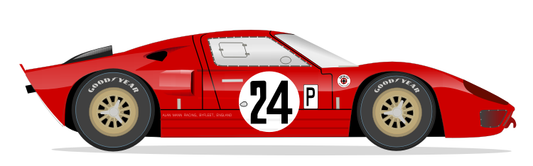 GT40 MK I Alan Mann GT-2 Lightweight Prototype 1966 No 24 Kit