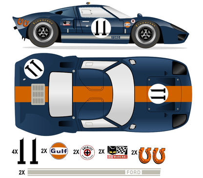 GT40 MK I Daytona 1967 - P1049 No 11 Kit