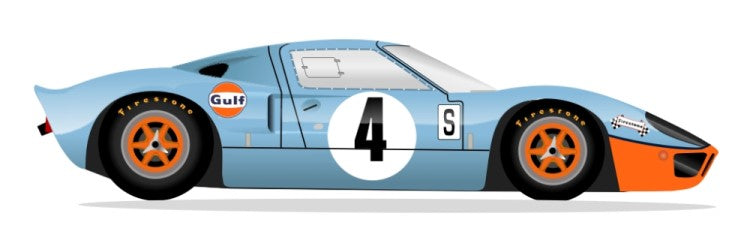 GT40 MK I BOAC 500 1967 - P1075 No 4 Kit