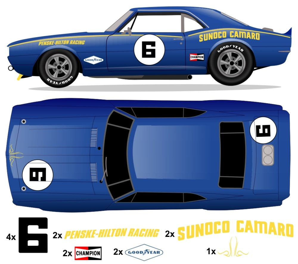 1968 Trans Am Camaro - Penske Sunoco No 6 Kit