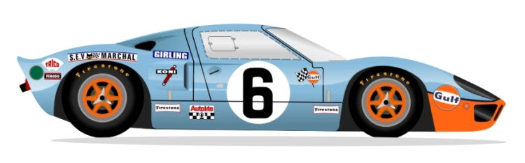 GT40 MK I LeMans 1969 - P1075 No 6 Kit